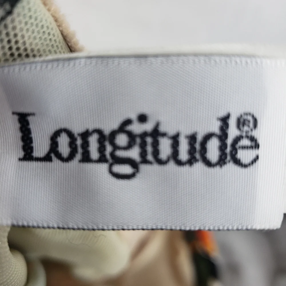 Longitude Floral Multicolored Halter One Piece Swimsuit Sz 12